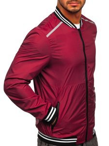 Blouson bomber de transition bordeaux pour homme Bolf M10298