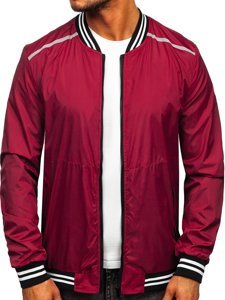 Blouson bomber de transition bordeaux pour homme Bolf M10298