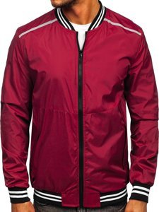 Blouson bomber de transition bordeaux pour homme Bolf M10298