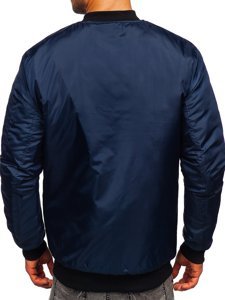 Blouson bomber de transition pour homme bleu foncé Bolf AK95