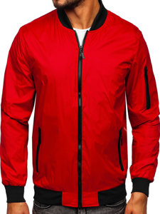 Blouson bomber de transition pour homme rouge Bolf 5M708