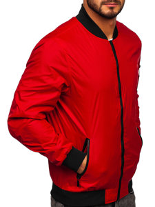 Blouson bomber de transition pour homme rouge Bolf 5M708