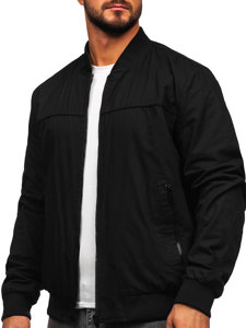 Blouson bomber de transition réversible pour homme noir Bolf 84M3005