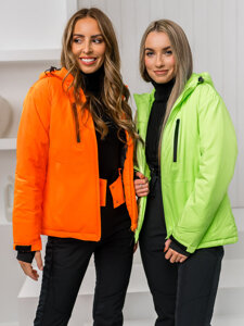 Blouson de sport d'hiver pour femme orange Bolf HH012A