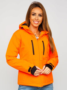 Blouson de sport d'hiver pour femme orange Bolf HH012A