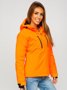 Blouson de sport d'hiver pour femme orange Bolf HH012A