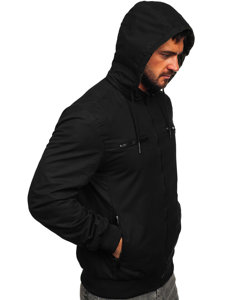 Blouson de transition en coton pour homme noir Bolf 84M3010