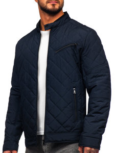 Blouson de transition matelassé pour homme bleu foncé Bolf 22M306