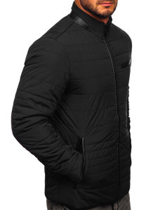 Blouson de transition matelassé pour homme noir Bolf 22M12