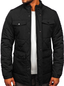 Blouson de transition matelassé pour homme noir Bolf 22M15