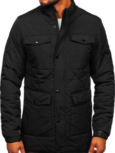 Blouson de transition matelassé pour homme noir Bolf 22M15