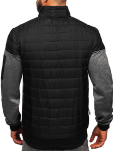 Blouson de transition matelassé pour homme noir Bolf 8M907