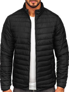 Blouson de transition matelassé pour homme noir Bolf R9002