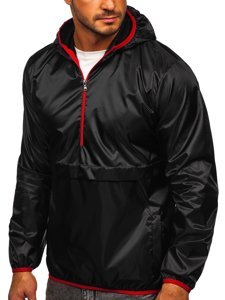 Blouson de transition noir pour homme sportif à capuche BOLF 5061 