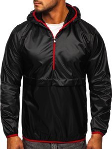 Blouson de transition noir pour homme sportif à capuche BOLF 5061 