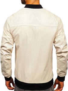 Blouson de transition pour homme bomber beige Bolf 6116