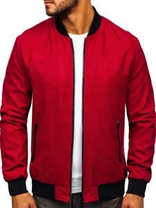 Blouson de transition pour homme bomber rouge Bolf 6118