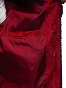 Blouson de transition pour homme bomber rouge Bolf 6118