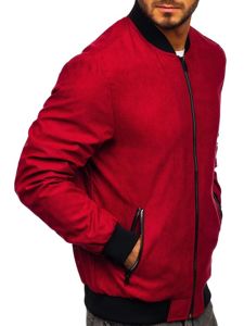 Blouson de transition pour homme bomber rouge Bolf 6118