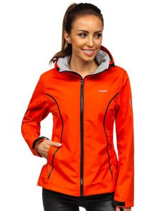 Blouson de transition softshell pour femme orange Bolf S010 