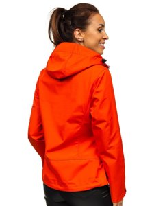 Blouson de transition softshell pour femme orange Bolf S010 