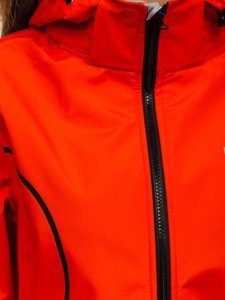 Blouson de transition softshell pour femme orange Bolf S010 