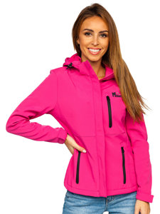 Blouson de transition softshell pour femme rose Bolf HH028  