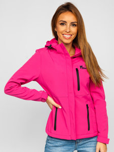 Blouson de transition softshell pour femme rose Bolf HH028  