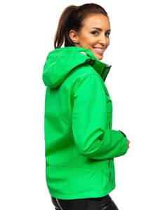 Blouson de transition softshell pour femme vert Bolf S010 