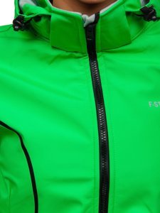 Blouson de transition softshell pour femme vert Bolf S010 