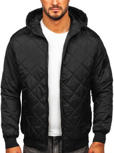 Blouson de transition sportif pour homme noir Bolf MY21