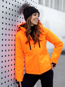 Blouson d'hiver de sport pour femme orange Bolf HH012