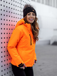 Blouson d'hiver de sport pour femme orange Bolf HH012