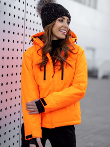 Blouson d'hiver de sport pour femme orange Bolf HH012