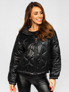 Blouson d'hiver matelassé pour femme noir Bolf 33375