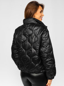 Blouson d'hiver matelassé pour femme noir Bolf 33375