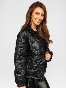 Blouson d'hiver matelassé pour femme noir Bolf 33375