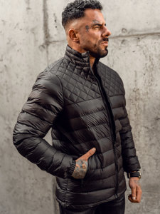 Blouson d'hiver matelassé pour homme noir Bolf 5M515