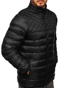 Blouson d'hiver matelassé pour homme noir Bolf 5M515