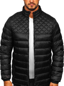 Blouson d'hiver matelassé pour homme noir Bolf 5M515