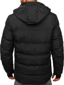 Blouson d'hiver matelassé pour homme noir Bolf 5M756