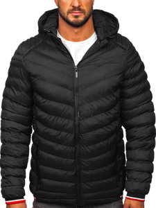 Blouson d'hiver matelassé pour homme noir Bolf 5M765