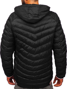 Blouson d'hiver matelassé pour homme noir Bolf 5M765