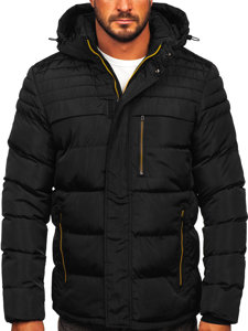 Blouson d'hiver matelassé pour homme noir Bolf 7M806