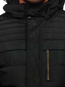 Blouson d'hiver matelassé pour homme noir Bolf 7M806