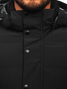 Blouson d'hiver matelassé pour homme noir Bolf 99525