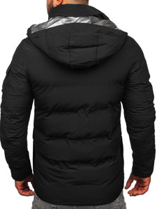 Blouson d'hiver matelassé pour homme noir Bolf 99525