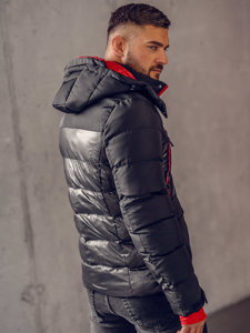 Blouson d'hiver matelassé pour homme noir Bolf 99527A