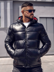 Blouson d'hiver matelassé sportif pour homme noir Bolf EX2138A