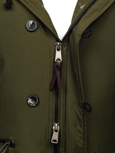 Blouson d'hiver parka pour homme vert Bolf 1795